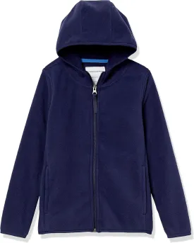 Amazon Essentials Boys and Toddlers' Polar Fleece Full-Zip Hooded Jacket