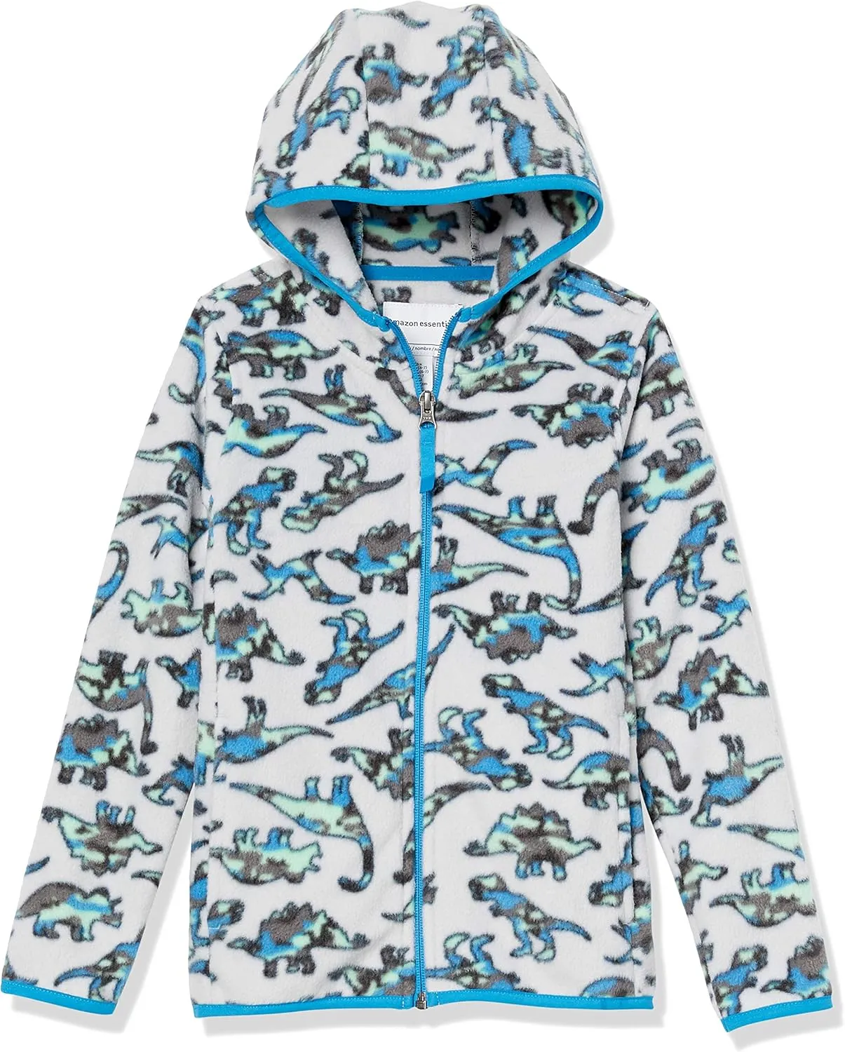 Amazon Essentials Boys and Toddlers' Polar Fleece Full-Zip Hooded Jacket