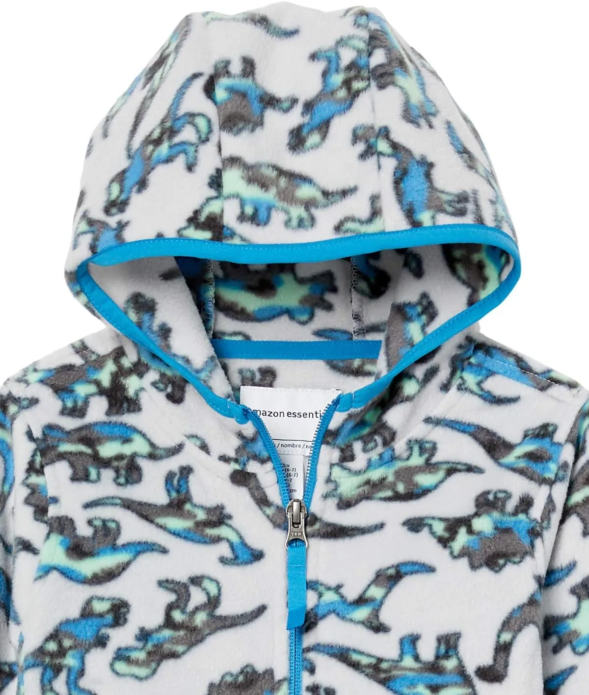 Amazon Essentials Boys and Toddlers' Polar Fleece Full-Zip Hooded Jacket