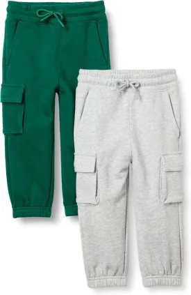 Amazon Essentials Unisex Kids and Toddlers' Cargo Jogger, Multipacks