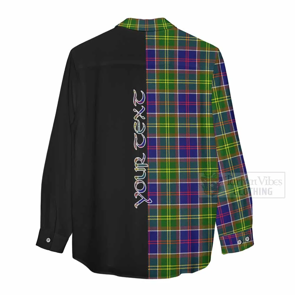 Arnott Tartan Women's Casual Shirt with Family Crest and Half Of Me Style
