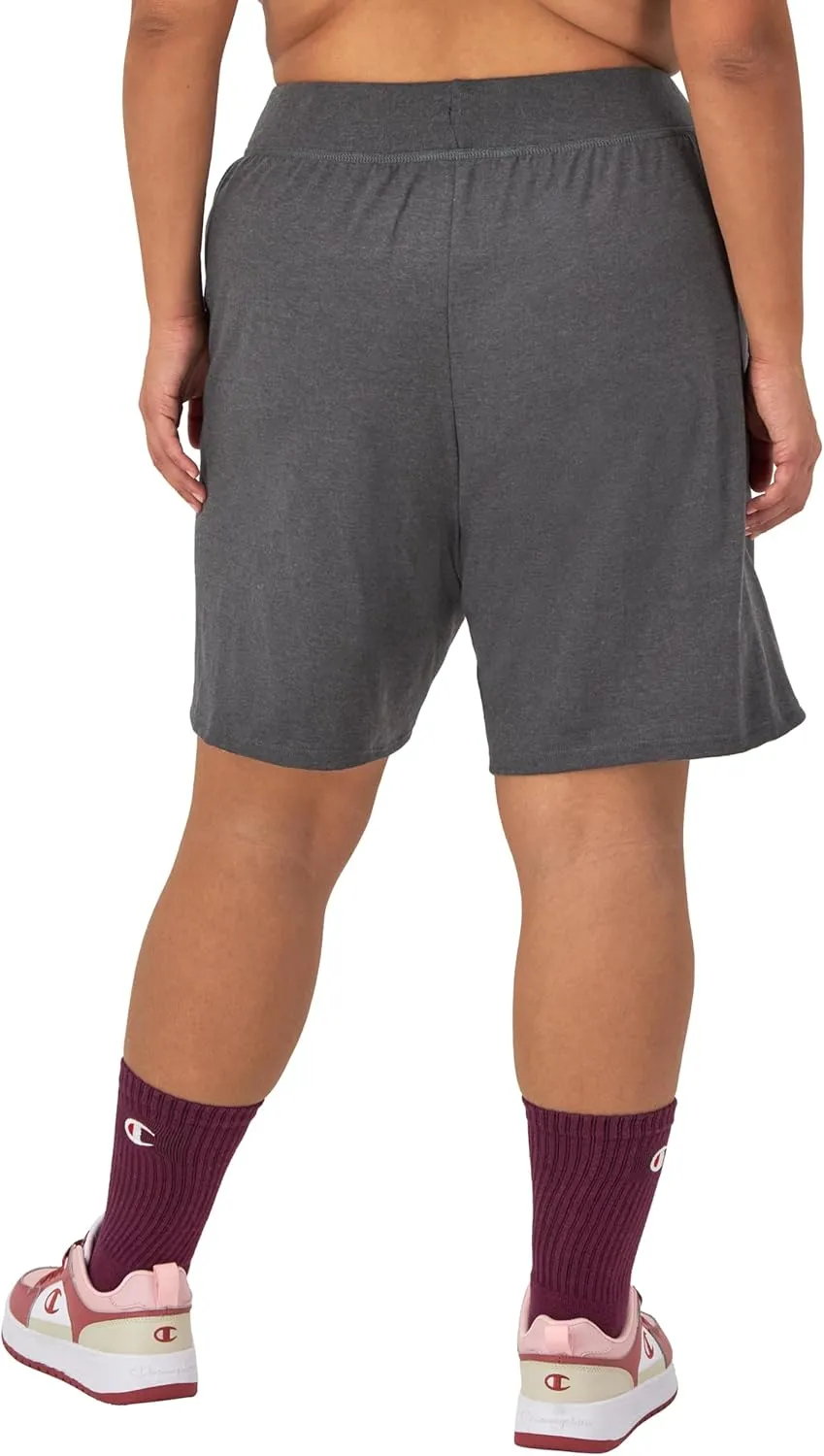Champion Women'S Shorts, Lightweight Lounge, Soft Jersey Comfortable Shorts For Women (Plus Size Available)