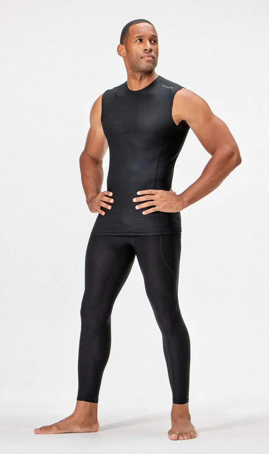 DEVOPS 3 Pack Men's Athletic Compression Shirts Sleeveless