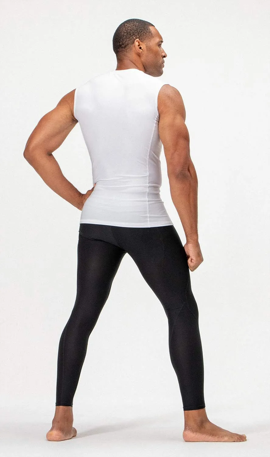 DEVOPS 3 Pack Men's Athletic Compression Shirts Sleeveless