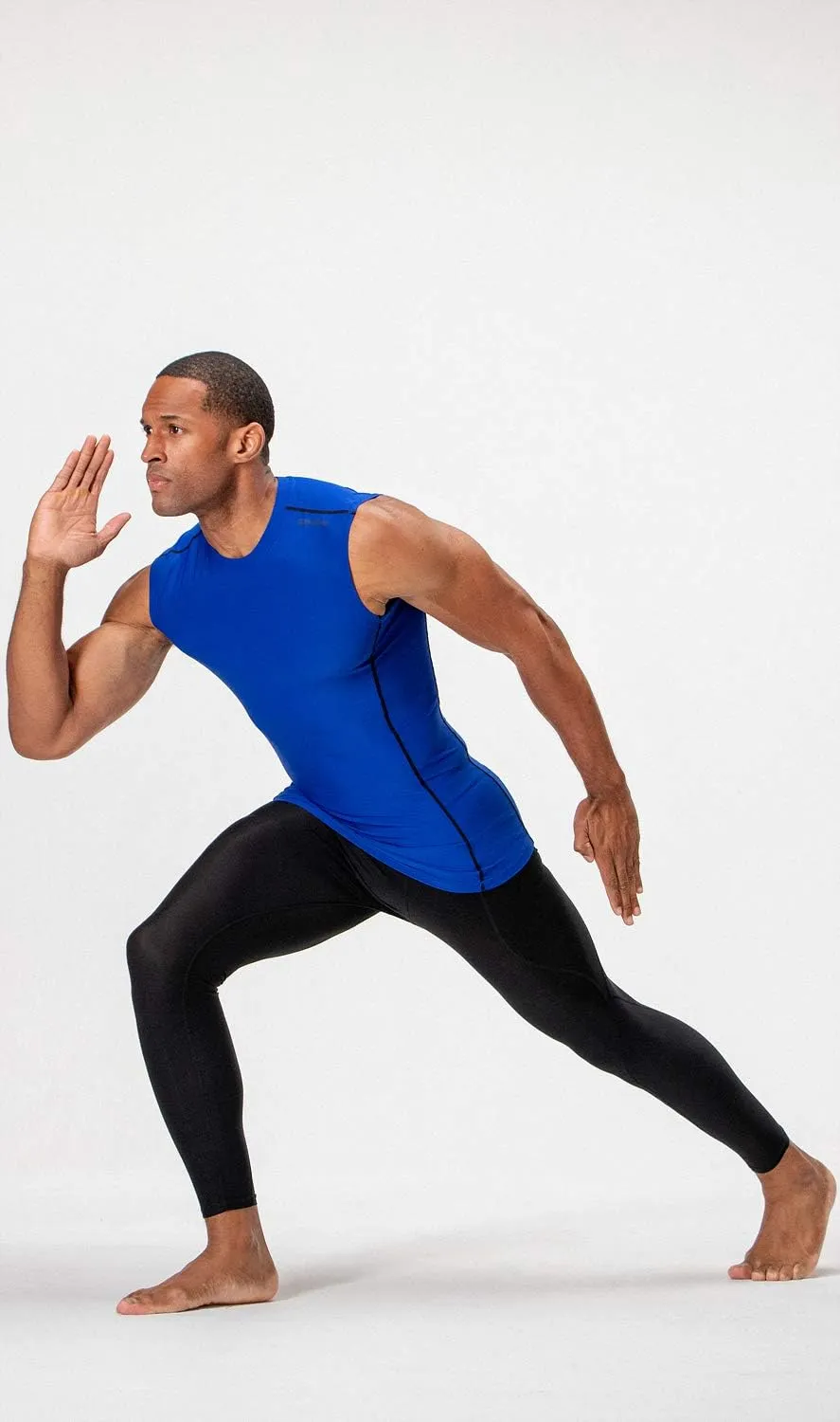 DEVOPS 3 Pack Men's Athletic Compression Shirts Sleeveless