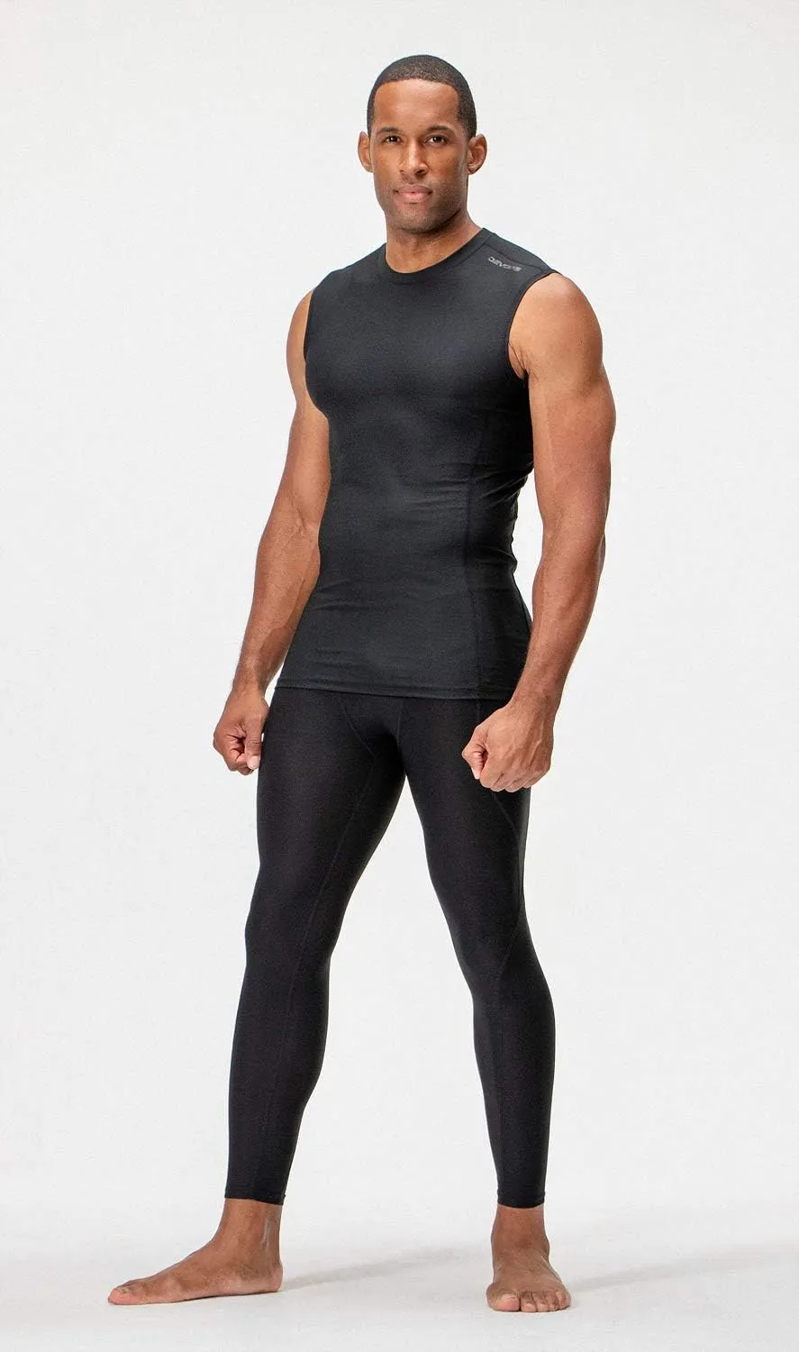 DEVOPS 3 Pack Men's Athletic Compression Shirts Sleeveless