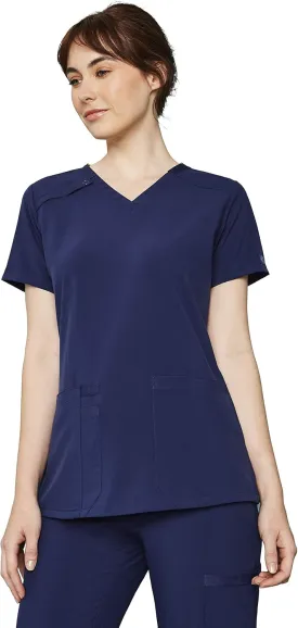Dickies Women's Scrub Top V-Neck Top with 2 Pockets, Moisture Wicking and 360 Stretch Fabric - DK615