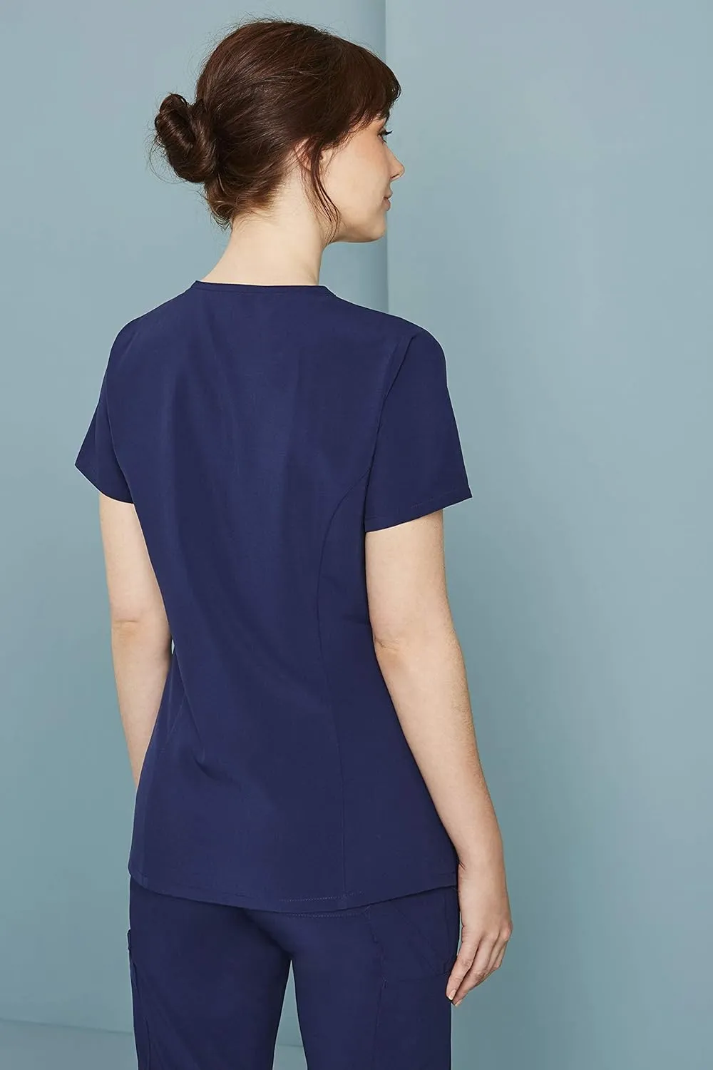 Dickies Women's Scrub Top V-Neck Top with 2 Pockets, Moisture Wicking and 360 Stretch Fabric - DK615