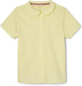 French Toast Girl's Short Sleeve Peter Pan Collar Blouse (Standard and Plus)