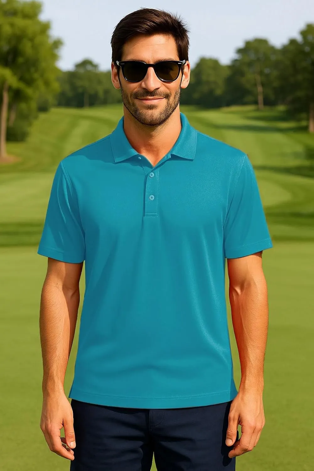 Golf Shirts for Men Regular and Big and Tall Size Golf Polos Dry Fit Mens Polo Shirts Short Sleeve