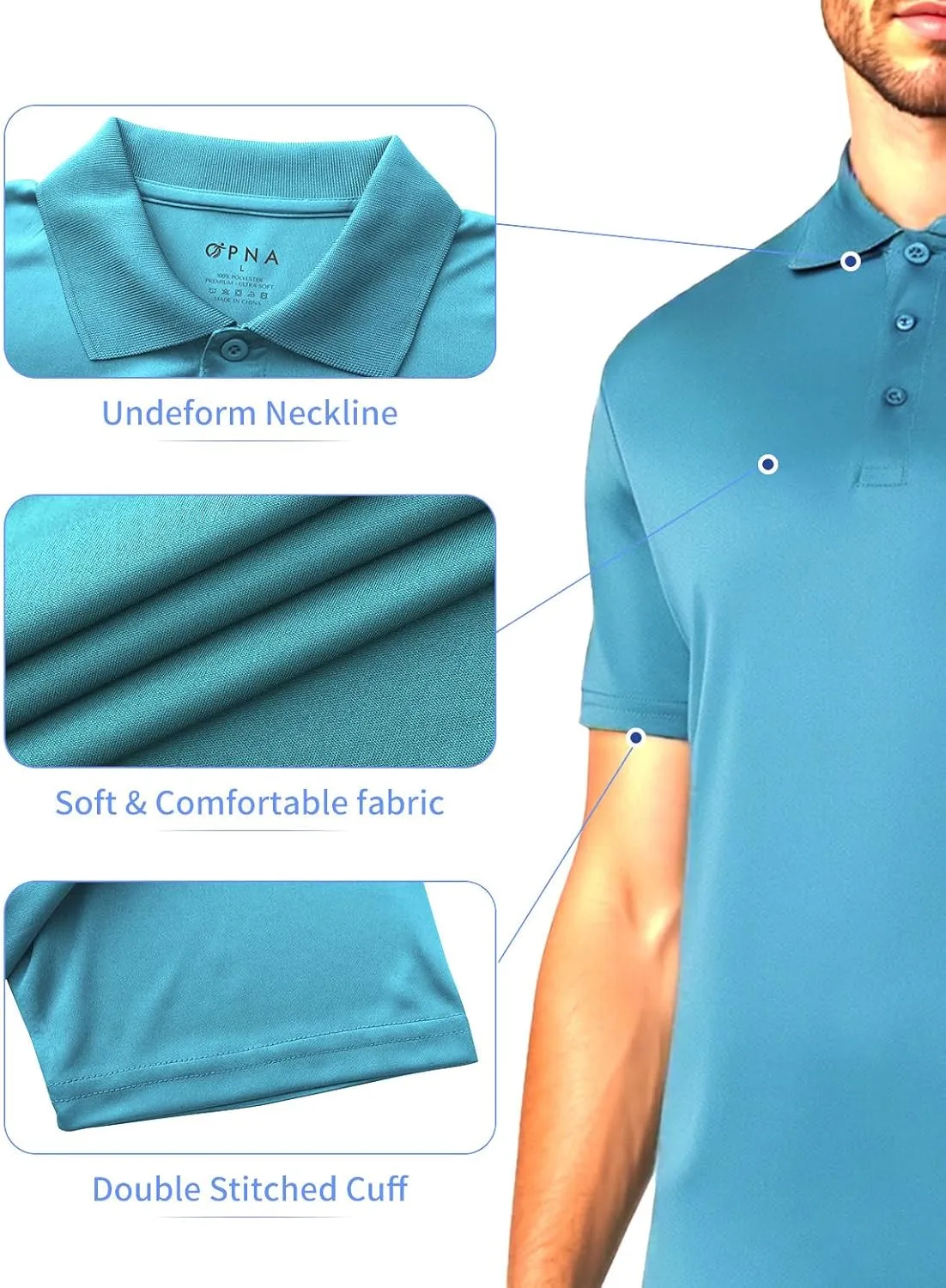 Golf Shirts for Men Regular and Big and Tall Size Golf Polos Dry Fit Mens Polo Shirts Short Sleeve
