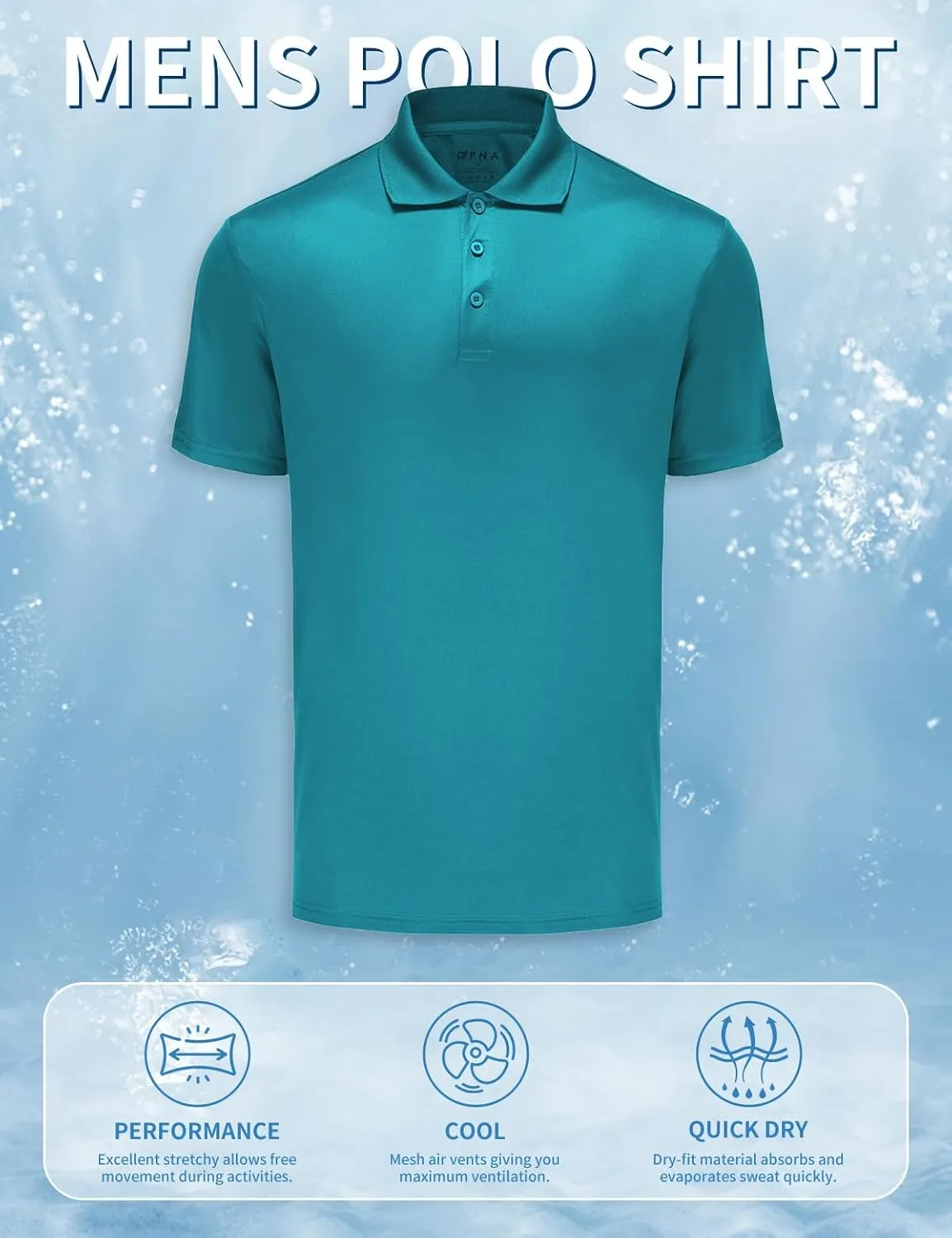 Golf Shirts for Men Regular and Big and Tall Size Golf Polos Dry Fit Mens Polo Shirts Short Sleeve
