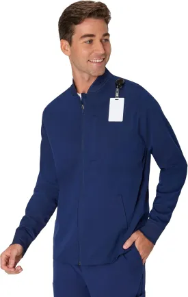 Hanes mens Scrubs Healthcare Jacket, Zip-up Scrub Jacket for Men, Moisture-wicking & Odor Control