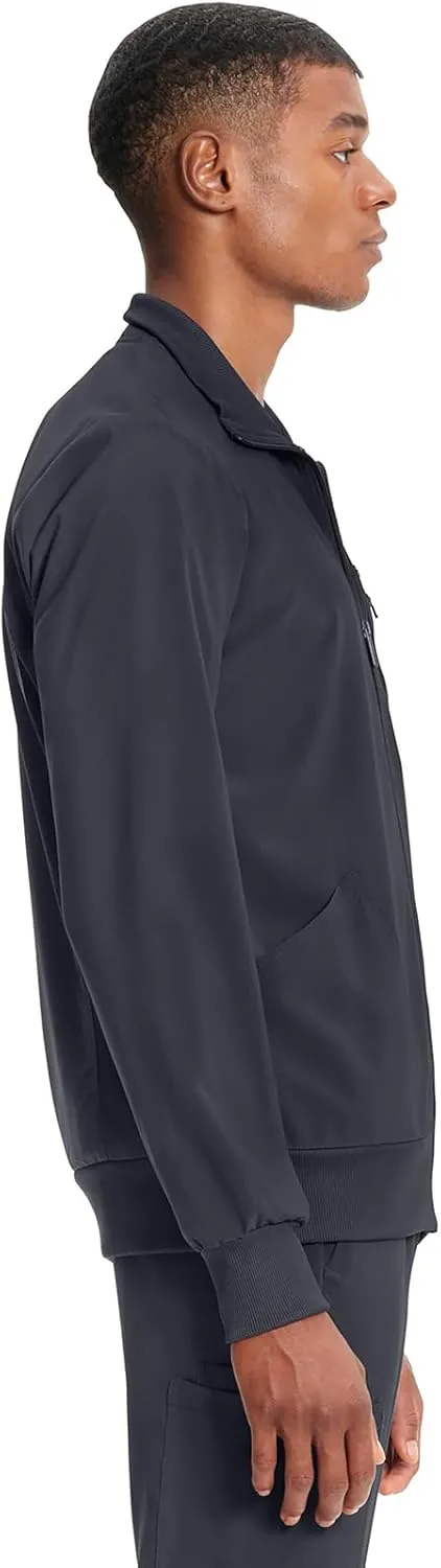 Infinity Cherokee Men's Zipper Warm-Up Jacket with Side Panels and Collar Cuffs CK305A