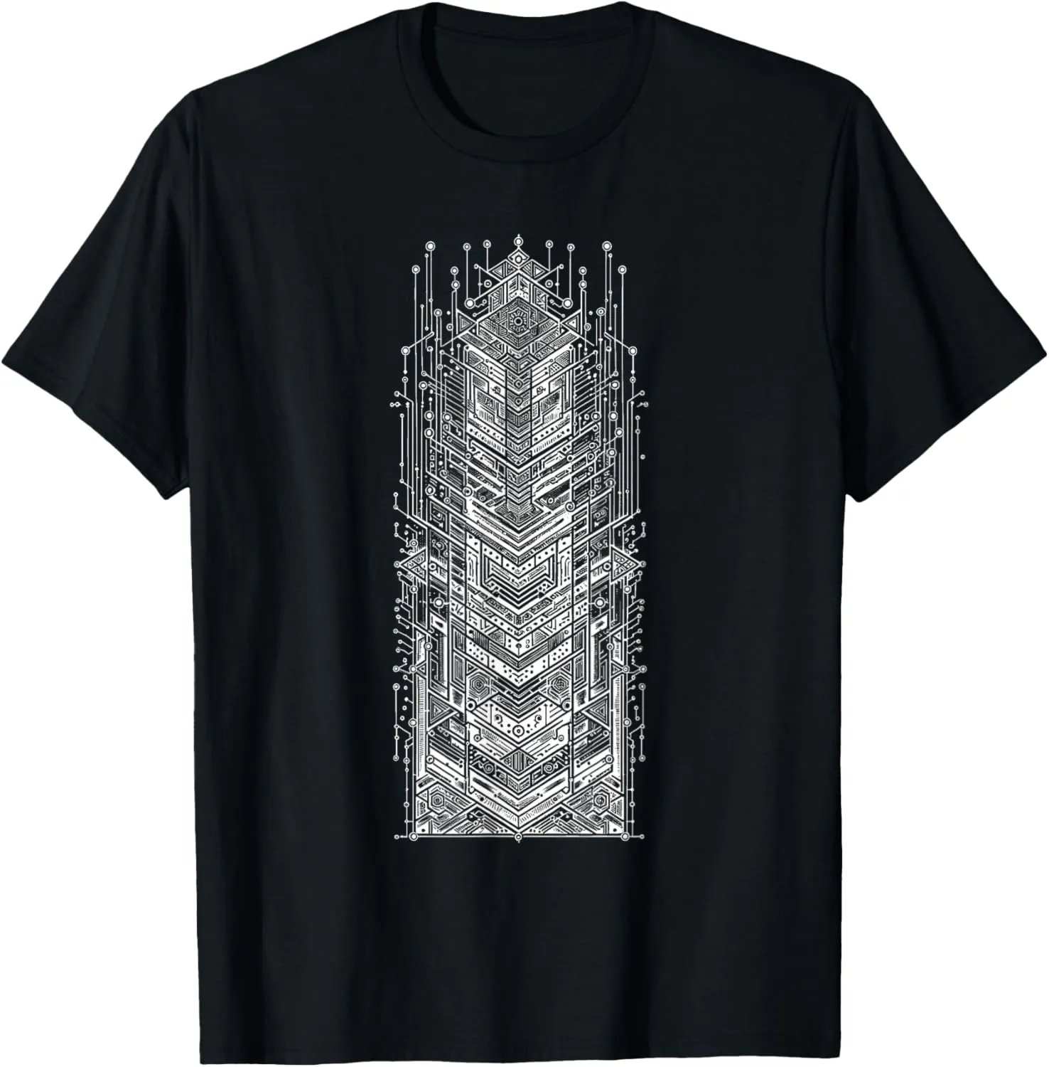 Intricate Geometric Pattern with Abstract Lines T-Shirt