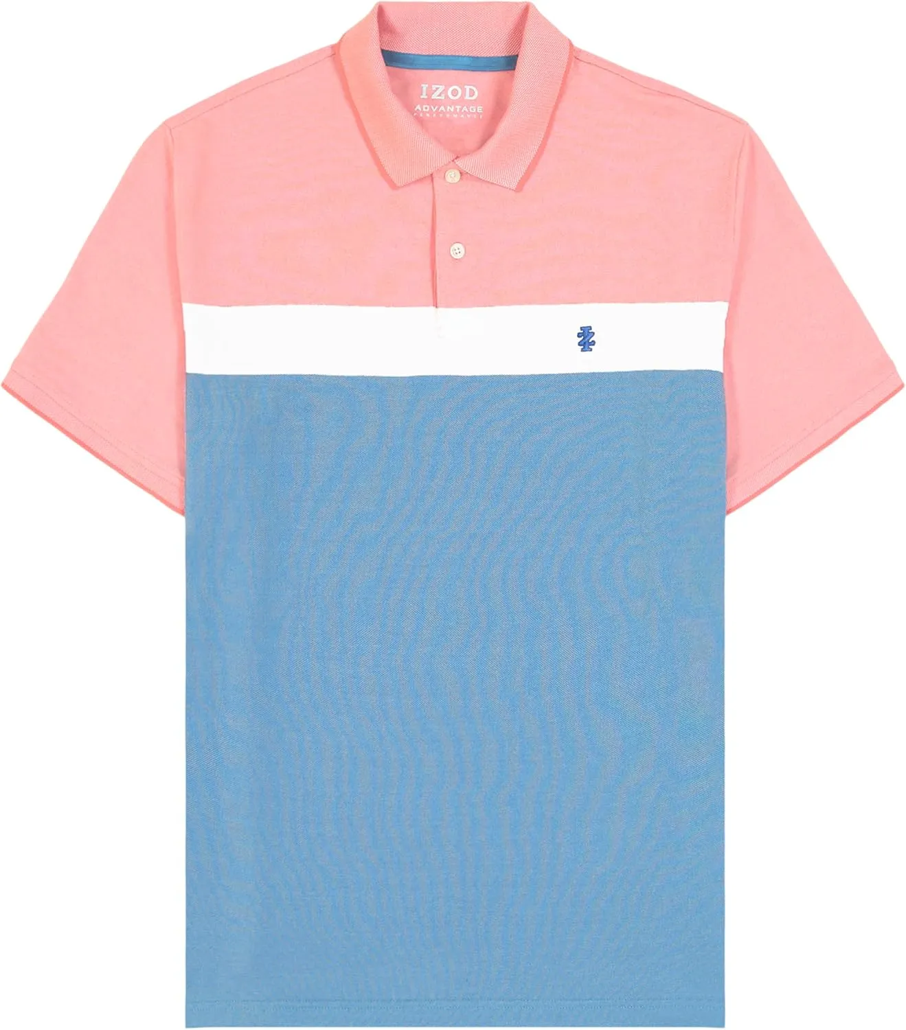 IZOD Men's Big and Tall Advantage Performance Short Sleeve Stripe Polo Shirt
