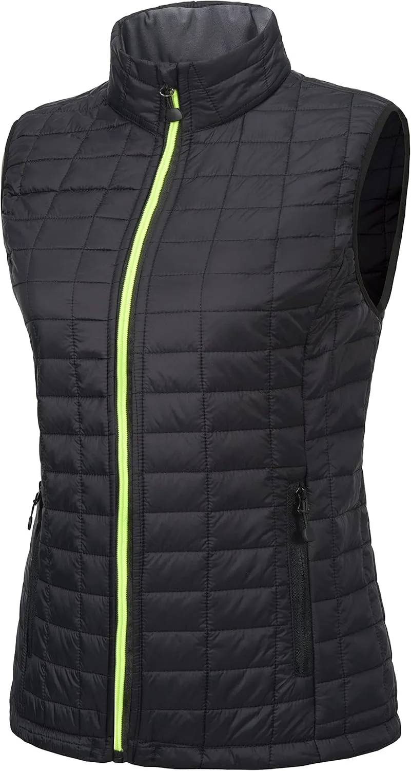 Little Donkey Andy Women's Puffer Vest, Lightweight Warm Sleeveless Jacket for Hiking Travel Golf
