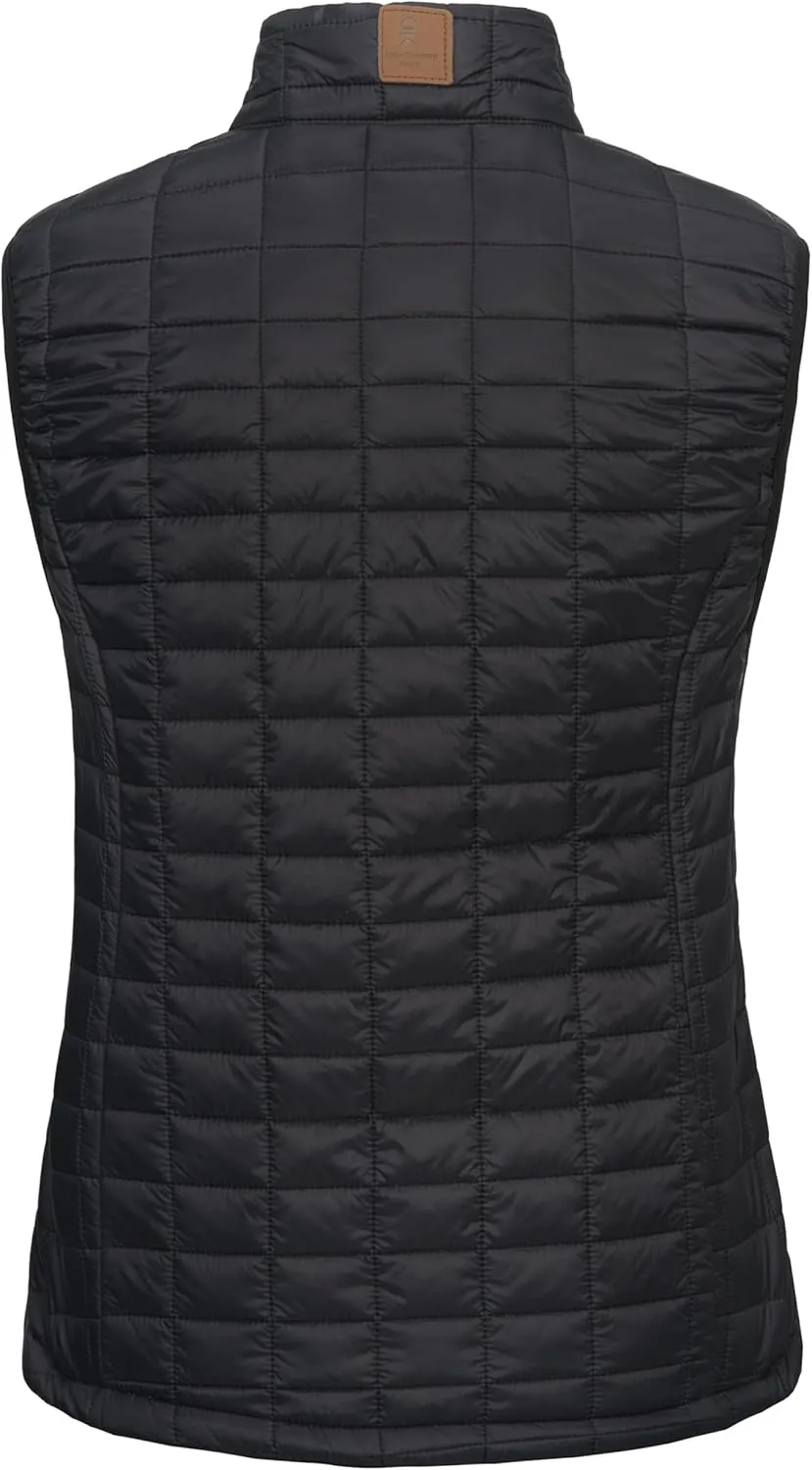 Little Donkey Andy Women's Puffer Vest, Lightweight Warm Sleeveless Jacket for Hiking Travel Golf