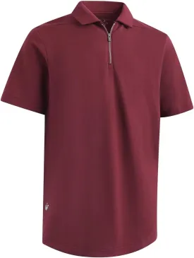 Mens Quarter Zip Polo Shirt Long and Short Sleeve Collared Shirts Moisture Wicking Performance Golf Polo Shirts