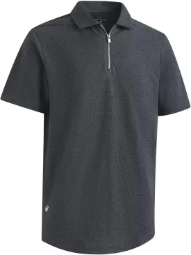 Mens Quarter Zip Polo Shirt Long and Short Sleeve Collared Shirts Moisture Wicking Performance Golf Polo Shirts