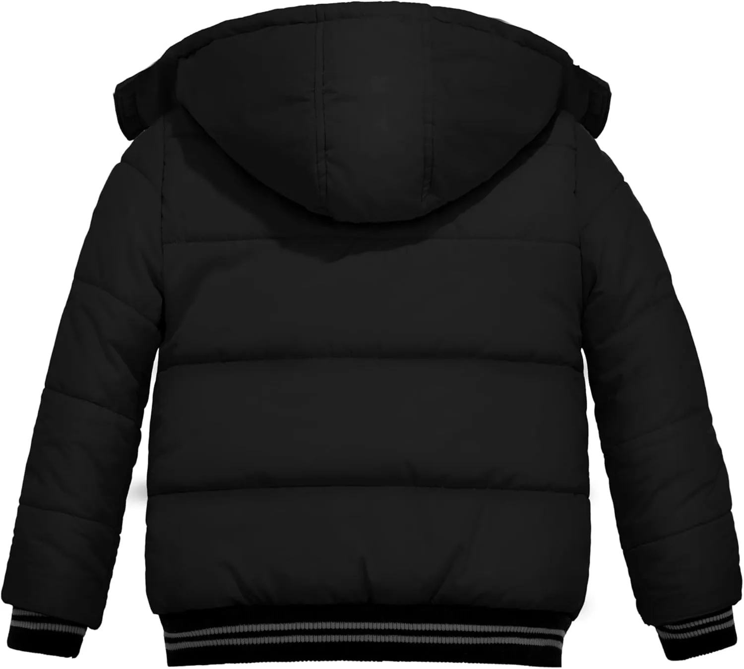Wantdo Boy's Padded Winter Coat Water-Resistant Puffer Jacket with Removable Hood
