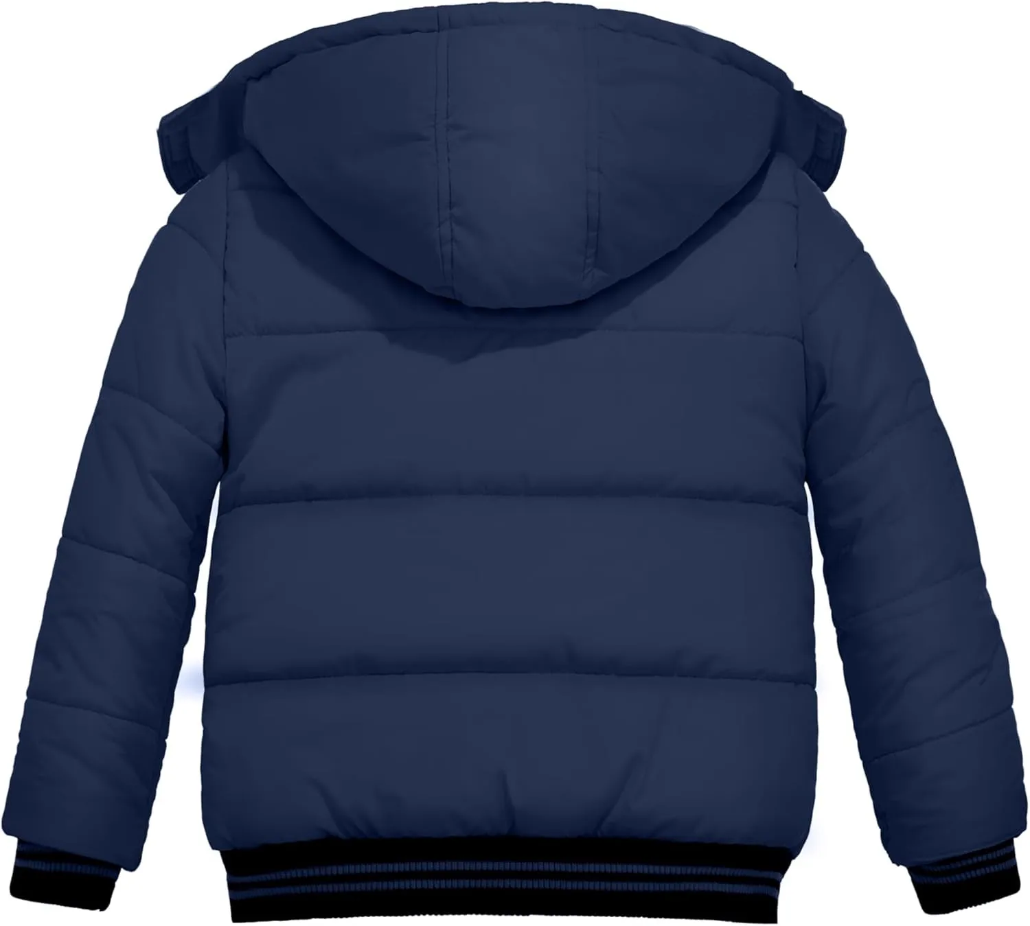 Wantdo Boy's Padded Winter Coat Water-Resistant Puffer Jacket with Removable Hood