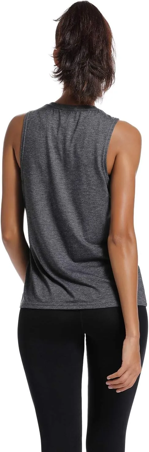Workout Tank Tops for Women-Womens Peace Love Yogo Funny Saying Fitness Gym Racerback Sleeveless Shirts